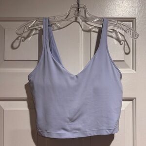 PRICE REDUCTION! LULULEMON align cropped tank size 10 aero blue- practically new